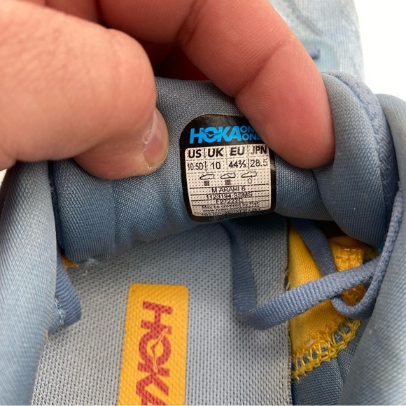 Hoka One One Arahi 6 Shoes Mens 10.5D Blue Running Athletic Sneakers - Picture 8 of 9